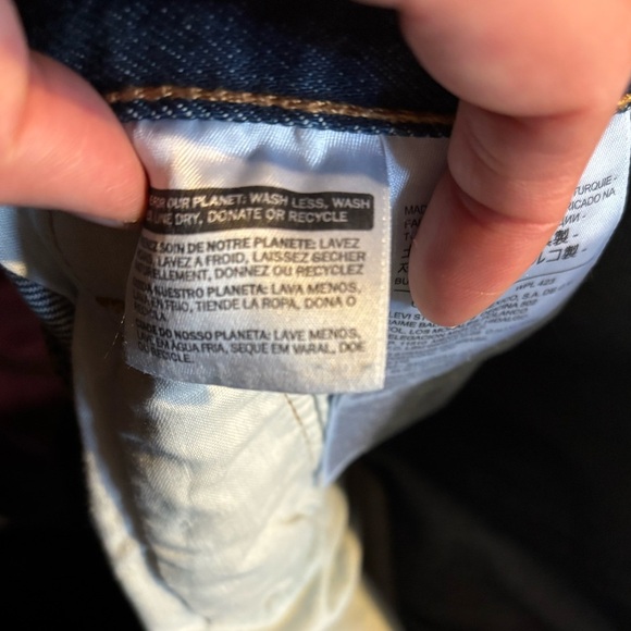 Levis 501 w25 L28 Levi’s 501 dark blue raw blue 80s USA straight leg - Picture 10 of 11